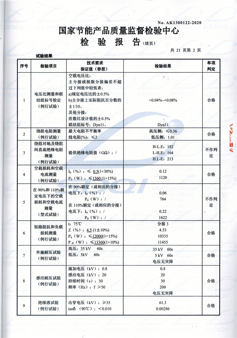 高低压试验报告-S11-1250息县息县息县油浸式变压器-2.jpg